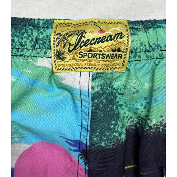 2-11 ICECREAM Men's Guam Shorts Multicolor Medium - Picture 4 of 9